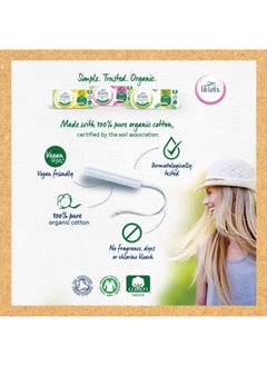 Lil-Lets Organic Cotton Non-Applicator Tampons Super 16 Pcs  - Image 3