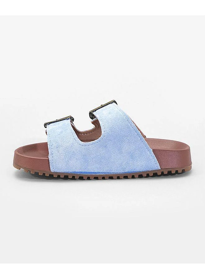 Mark & Mia Mark & Mia Buckle Closure Sandals - Blue