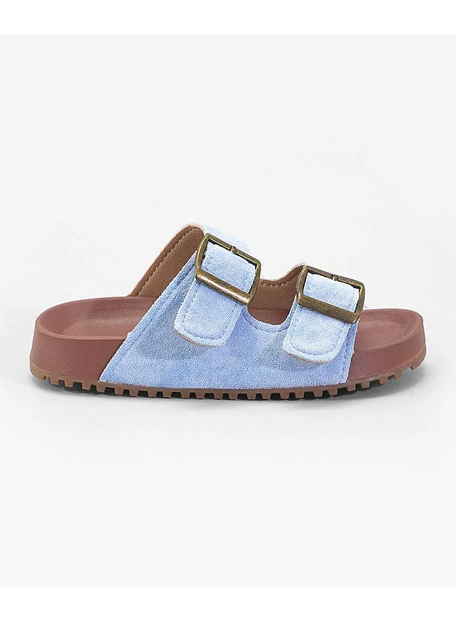 Mark & Mia Mark & Mia Buckle Closure Sandals - Blue