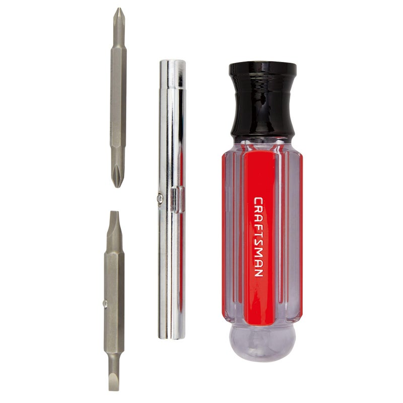 CRAFTSMAN Screwdriver Multi-Bit Set, 6 in 1, Acetate Handle (CMHT66052) - Image 3