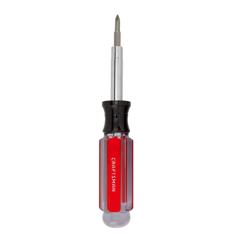 CRAFTSMAN Screwdriver Multi-Bit Set, 6 in 1, Acetate Handle (CMHT66052) - Image 1