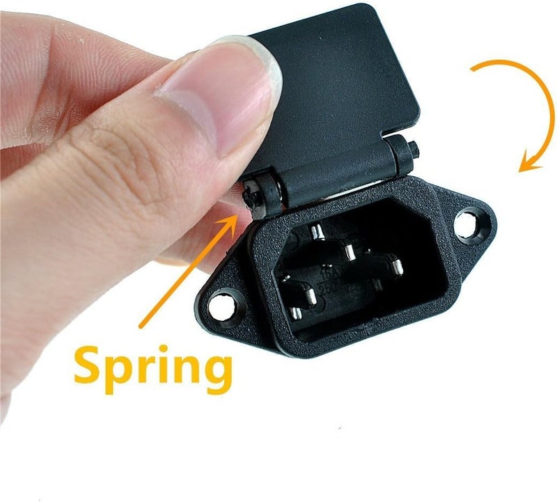 3 pin Power socket connector for power cable - Image 2