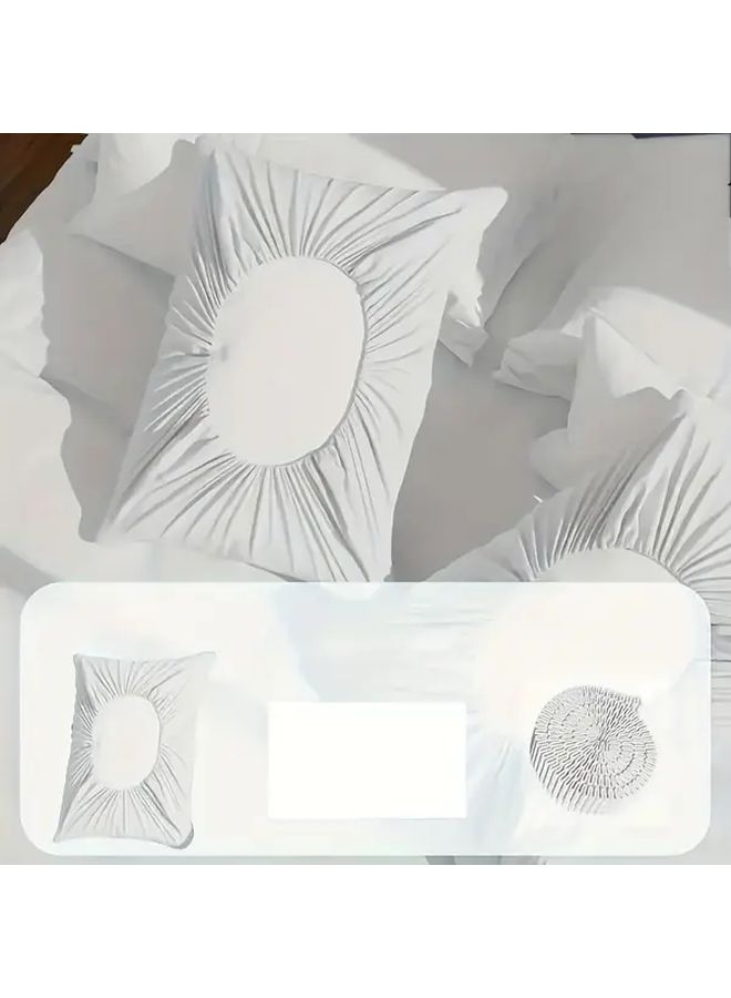 Multicolor Pillow Covers 19 69 x 31 5 Inches Soft Thickened Drawstring Travel Salon Home - Image 5