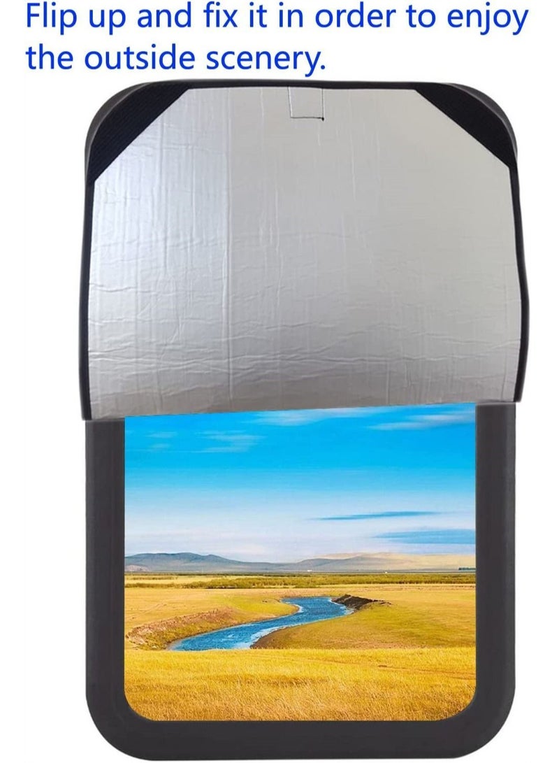 Y&D Car Side Window Sun Shade, Universal Reversible Magnetic Curtain, Roller Sunshade, Baby and Kids Shades for UV Glare Protection, Travel Accessories (16 x 25 Inch)  - Image 3