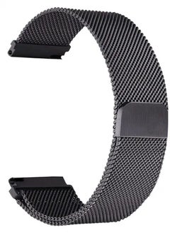 Rabos 20mm Stainless Steel Watch Strap With Buckle Clasp For Honor Magic Smartwatch 13cm Black  - Image 1