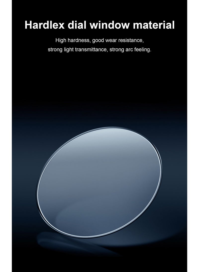 جوهوس ساعات للرجال، ساعة يد كلاسيكية أنيقة من الكوارتز، مقاومة للماء، بسوار من الفولاذ المقاوم للصدأ، من أفضل العلامات التجارية الفاخرة - 41 مم - هدية للأب أو الحبيب - Image 5