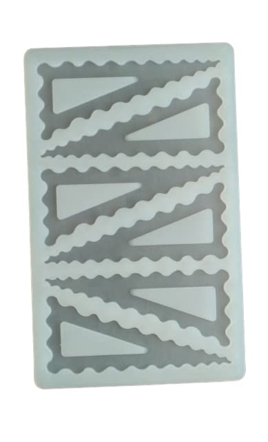 SHOAIB Chocolate garnishing Sheet for Cake Decoration Different Shapes Chocolate Mould Triangle Shaped Heart Shaped Fan Shaped Flower Shape Chocolate Mold Pack of 7 - Image 4