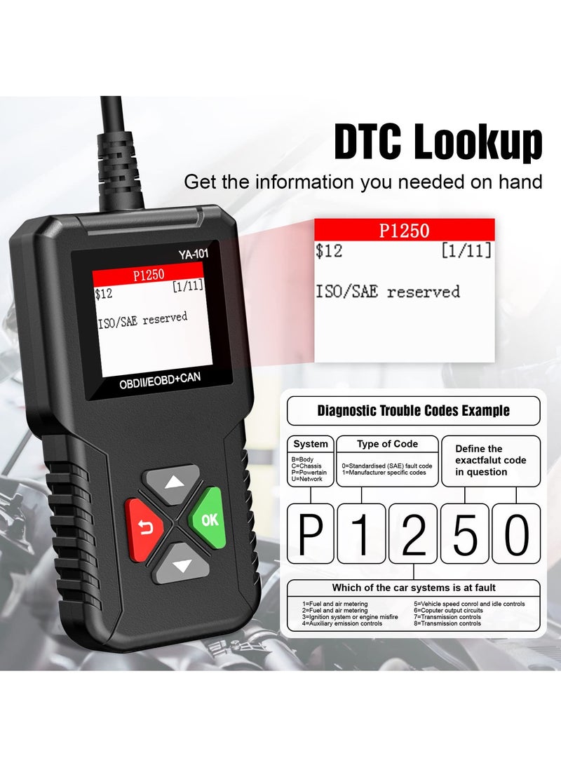 Loquat Car OBD2 Scanner Vehicle Engine Fault Code Reader CAN Diagnostic Scan Tool Check Engine Light - Image 2