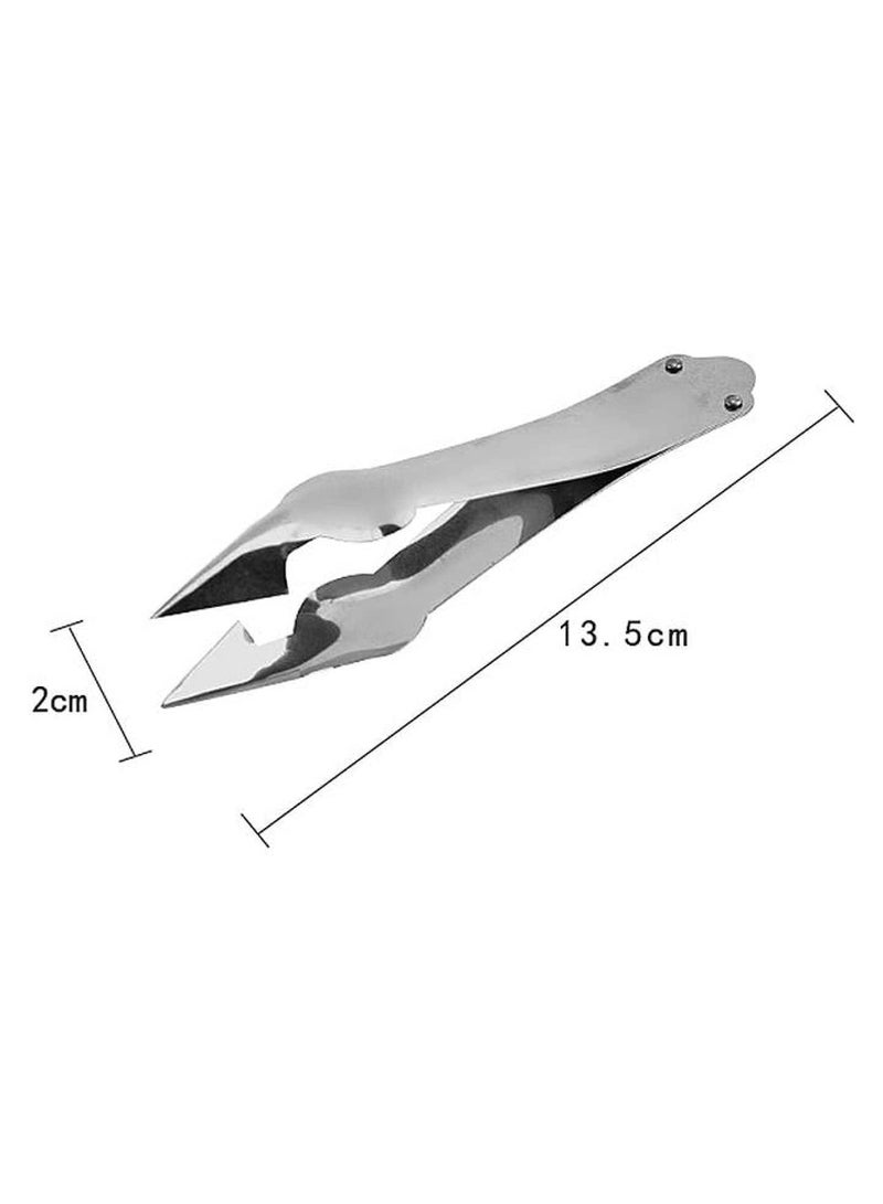2 Pack Stainless Steel Pineapple Eye Remover Tool Strawberry Huller Tomato Core Remover Practical Seed Remover Clip Slicer Clip Fruit Kitchen Tool V Shape Peeler  - Image 3