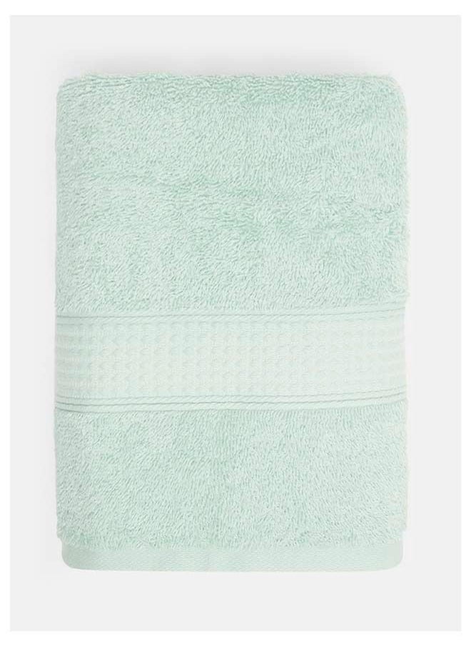 White Rose Feather Touch Bath Sheet 550 GSM 100% Cotton Terry 80x160 cm -Luxury Feel Super Absorbent Quick Dry Green  - Image 2