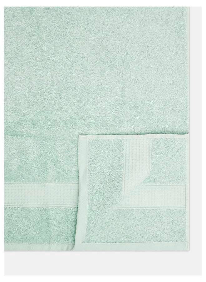 White Rose Feather Touch Bath Sheet 550 GSM 100% Cotton Terry 80x160 cm -Luxury Feel Super Absorbent Quick Dry Green  - Image 4