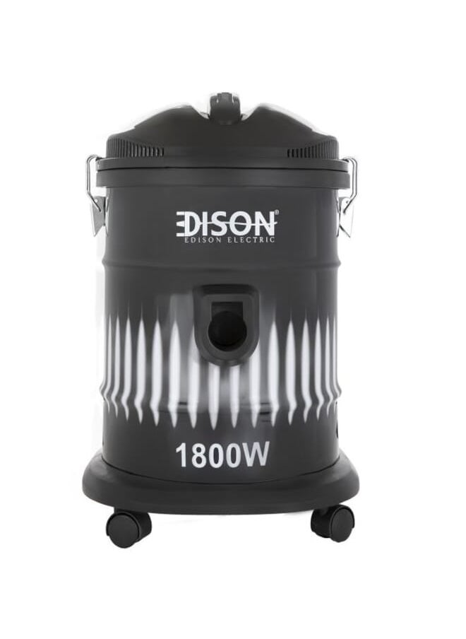 EDISON Drum Vacuum Cleaner 18L Black 1800W  - Image 2