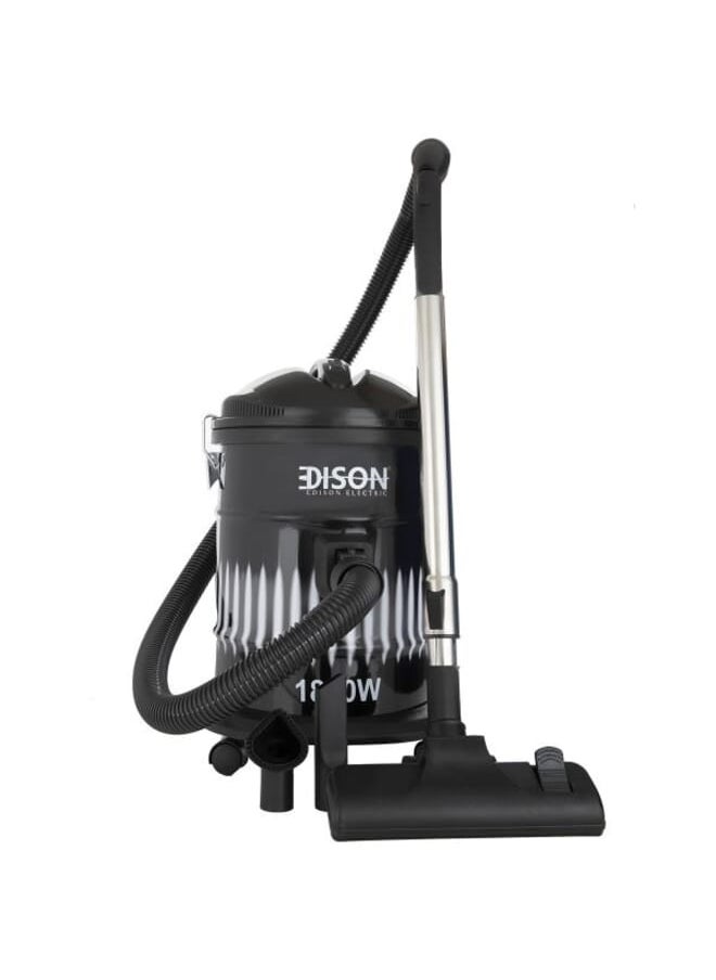 EDISON Drum Vacuum Cleaner 18L Black 1800W  - Image 1