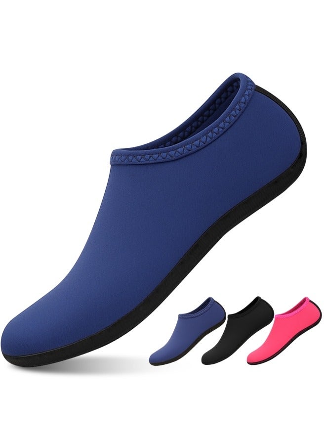 GGEROU Swimming Socks for Women Men Waterproof Swim Socks Quick Dry Beach Pool Sports Shoes Navy - Image 1