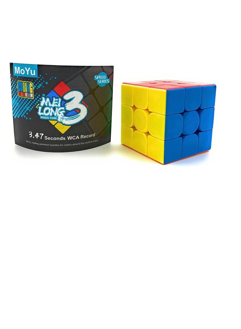 مكعب روبيك سحري من جينيريك 3 × 3 بدون ستيكر لاصق سلس وسريع من العاب تحفيز العقل، قد تختلف العبوة - Image 1