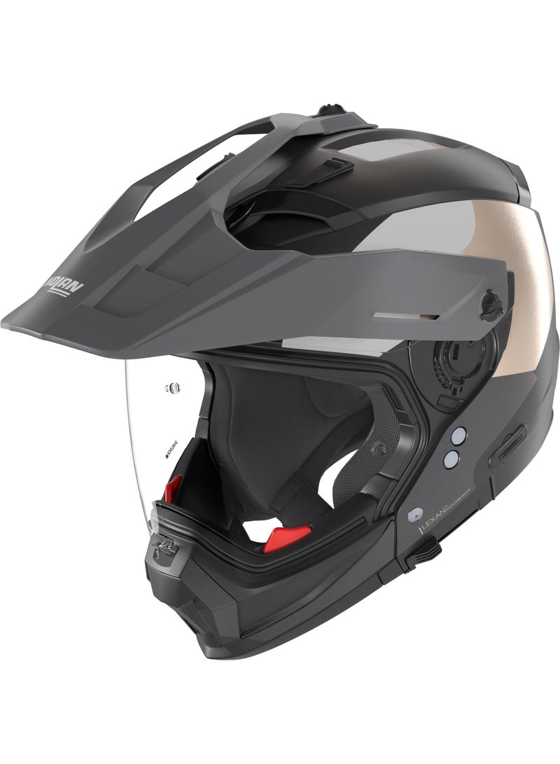 Nolan N70-2 X 06 SELVADO BLACK/LAVA GRAY/WHITE/SAND MATT Helmet - Image 2