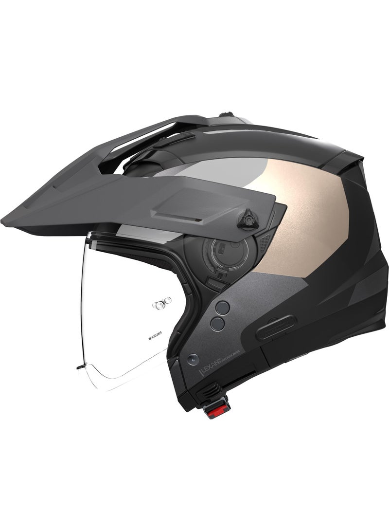 Nolan N70-2 X 06 SELVADO BLACK/LAVA GRAY/WHITE/SAND MATT Helmet - Image 1
