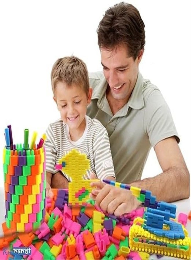 MOBCLIXS TECHNOLOGIES PVT. LTD 100Pcs Building Blocks/Interlocking Blocks/Play Blocks/Building Blocks/Learning Blocks Creative Blocks and Learning Educational Toy Set for Kids of + 3 Years__370 - Image 1
