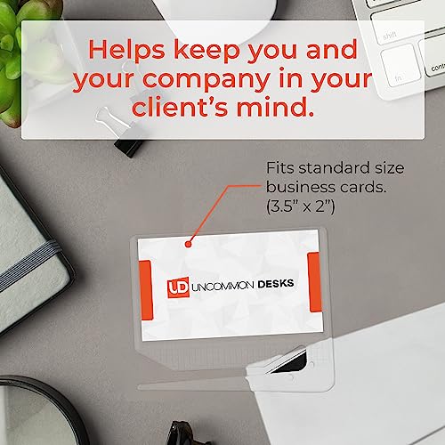 Uncommon Desks Business Card Letter Openers - (25 Pack) (Clear) Professional Letter Openers with Business Card Insert, Perfect Promotional Item for Business - Image 4
