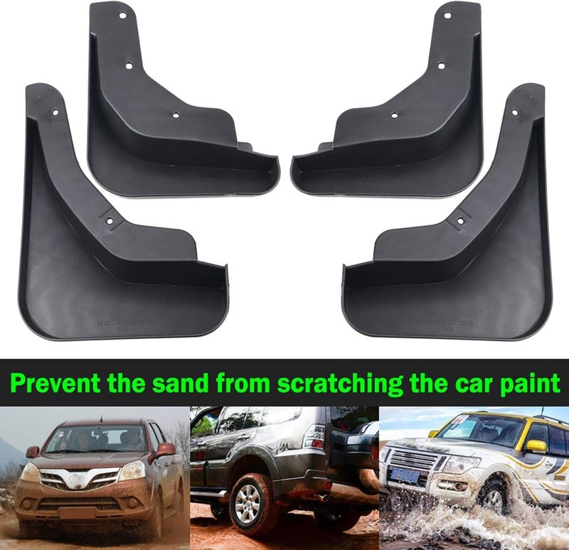 Wivplex 4pcs Car Molded Mud Flaps for Nissan Rogue & X-Trail - Image 5