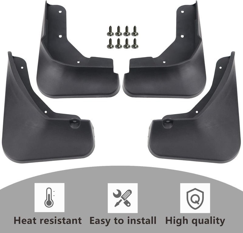 Wivplex 4pcs Car Molded Mud Flaps for Nissan Rogue & X-Trail - Image 2