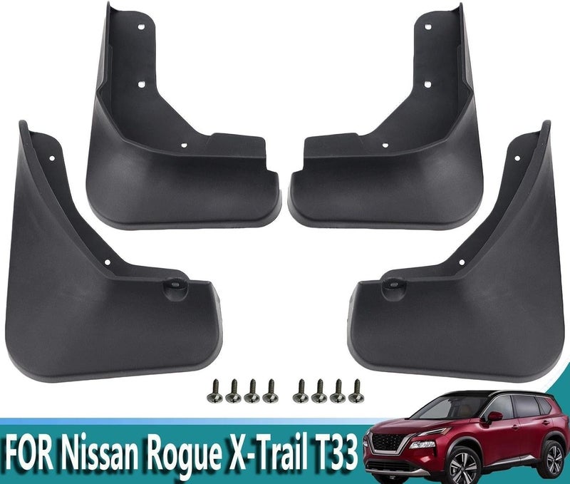 Wivplex 4pcs Car Molded Mud Flaps for Nissan Rogue & X-Trail - Image 4