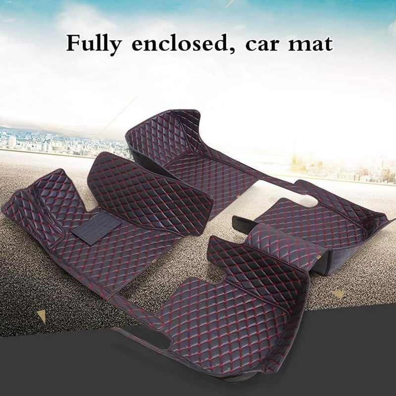 Custom Car Automotive Floor Mats for Dacia Duster 2013 2014 2015 2016 2017, Full Coverage Leather Protector, All Weather Waterproof Anti-Skid Anti-Slip(Coffee) - Image 5