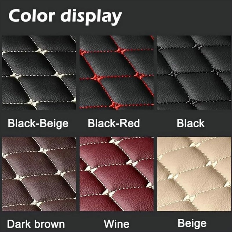 Custom Car Automotive Floor Mats for Dacia Duster 2013 2014 2015 2016 2017, Full Coverage Leather Protector, All Weather Waterproof Anti-Skid Anti-Slip(Coffee) - Image 4