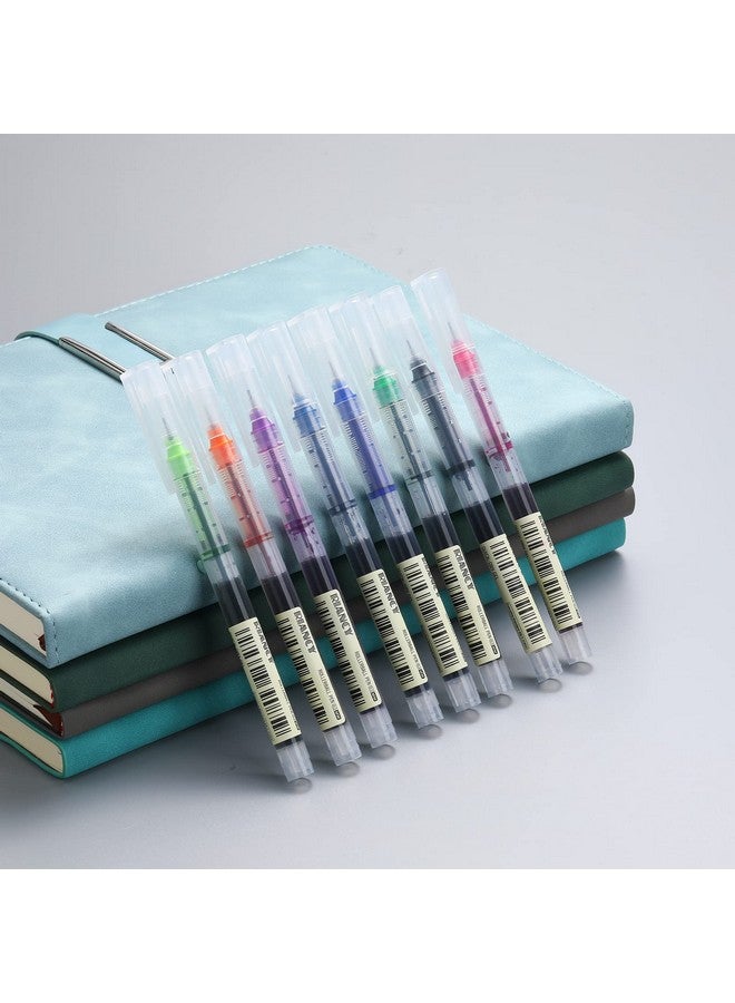 RIANCY Liquid Ink Rollerball Pens Multicolored 0.5Mm Extra Fine Point Tip Rolling Roller Ball Pen 12 Assorted Colors Gel Pens Forjournaling Smooth Writing Office Stationery Art Supplies - Image 4