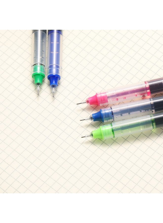 RIANCY Liquid Ink Rollerball Pens Multicolored 0.5Mm Extra Fine Point Tip Rolling Roller Ball Pen 12 Assorted Colors Gel Pens Forjournaling Smooth Writing Office Stationery Art Supplies - Image 3