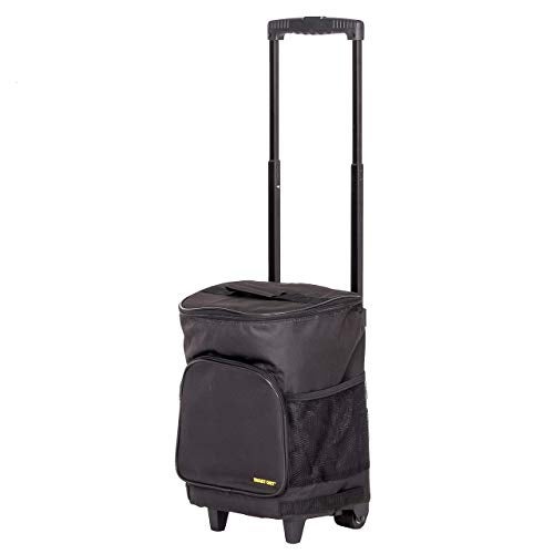 dbest products Ultra Compact Cooler Smart Cart with Wheels - Collapsible Insulated Cooler Bag - Foldable Travel Cooler 36 Cans - Leak Proof Trolley - Black - Image 4