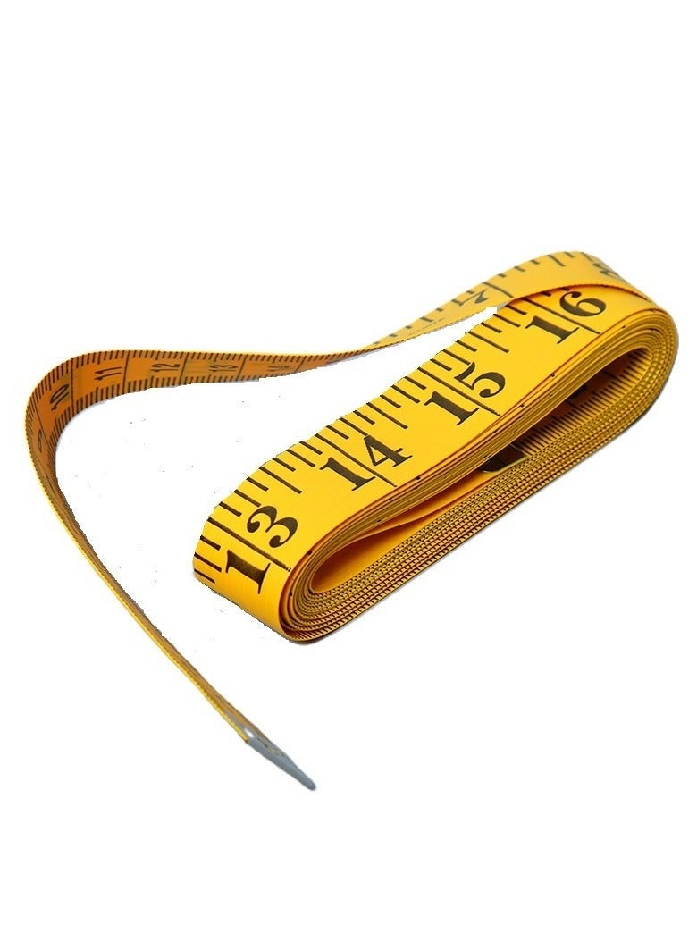 Generic 3-pieces Tailor tape measure Yellow/Black 3meter  - Image 4