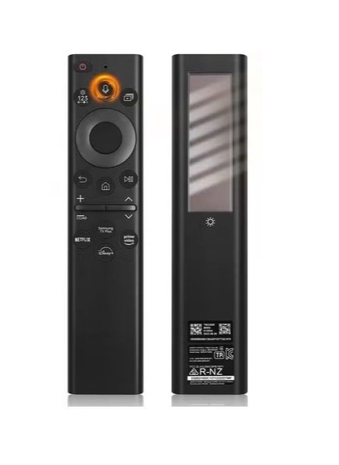 ELTRAZONE BN59-01385A Solar Voice Remote Control – Samsung Smart TV Replacement with Smart Voice Assistant, USB-C and Solar Charging, Compatible with 2021-2023 Neo QLED, The Frame, Crystal 4K & 8K UHD TVs, Ergonomic and Durable Design