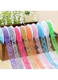 9-Piece Creative Paper DIY Scrapbooking Masking Tape Set Multicolour