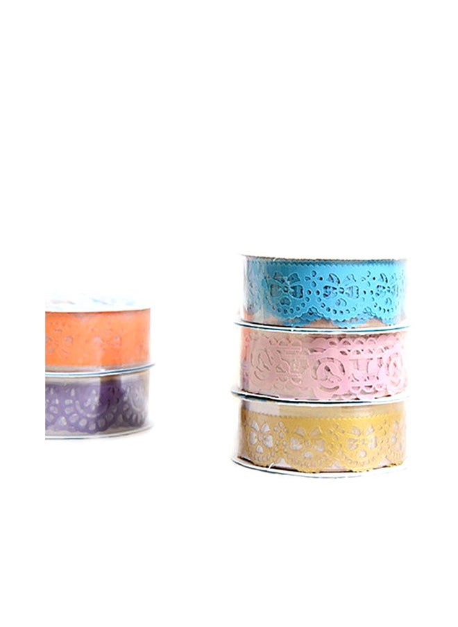 NIBEMINENT - 9-Piece Creative Paper DIY Scrapbooking Masking Tape Set Multicolour - Image 1