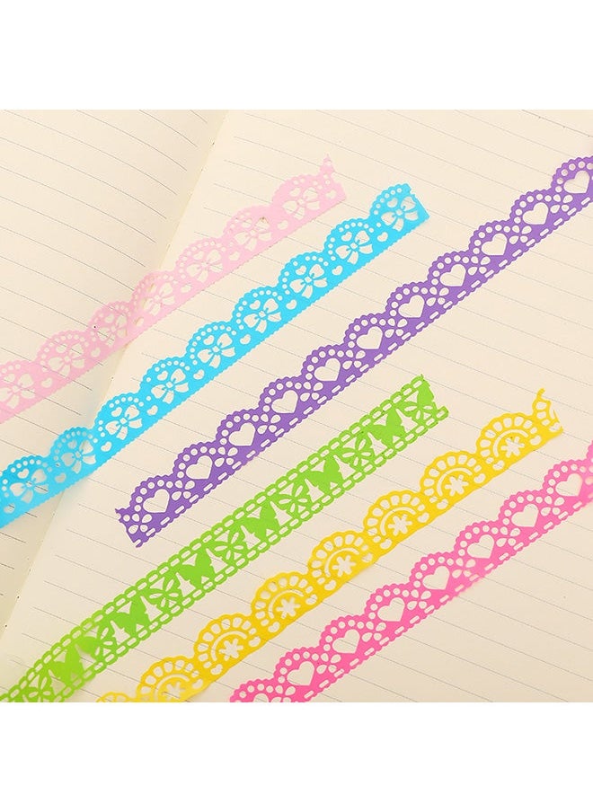 NIBEMINENT - 9-Piece Creative Paper DIY Scrapbooking Masking Tape Set Multicolour - Image 1