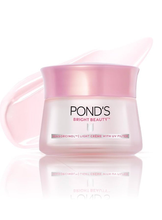 POND's Bright Beauty Light Cream with UV Filter, Niasorcinol, Fades Dark Spots, Brightens Skin‏ - Image 1