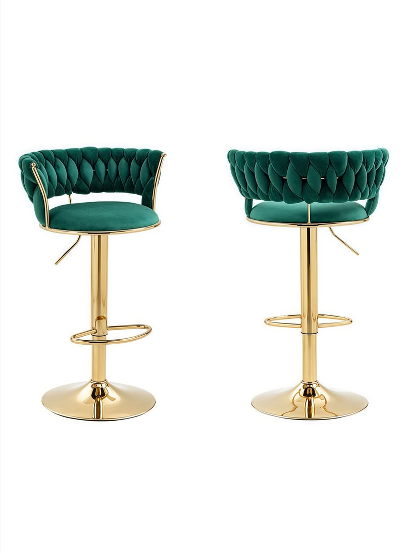 Generic - Swivel Bar Stools, Adjustable Counter Height Barstools Bar Chairs Modern Counter Stool - Image 1