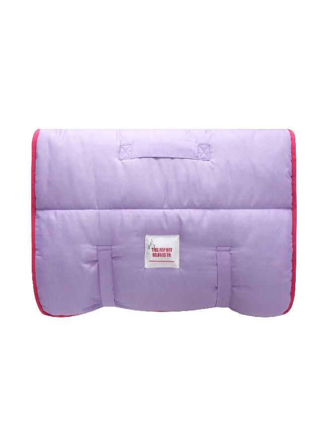 Idea Nuova Disney Princess Super Soft Plush Toddler Quilted Nap Mat with Built in Blanket and Pillow, 20" Wx46 L - Image 1