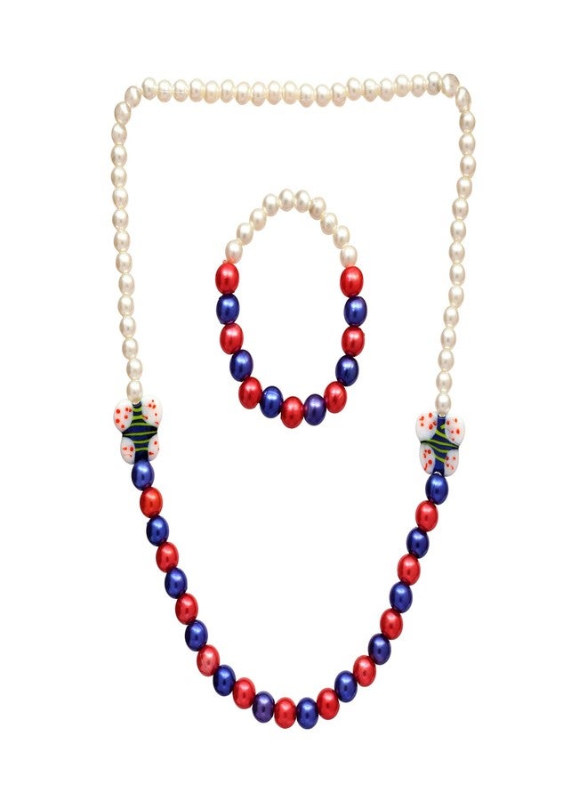 Coco Candy Butterfly Necklace & Bracelet in multicolor - Image 3