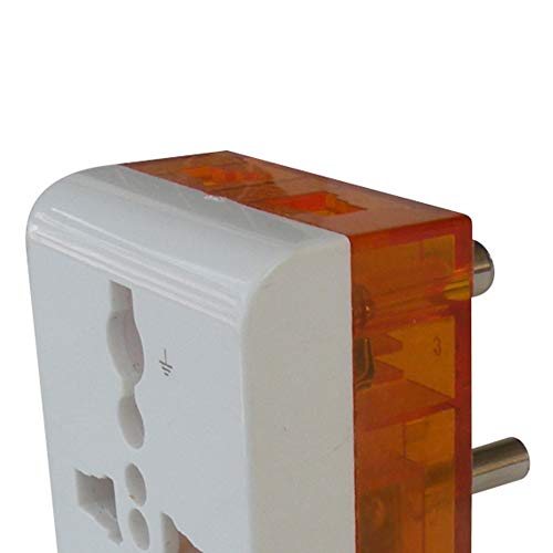 MX Universal 3-Pin Multi-Plug Socket with Surge and Spike Protector Polycarbonate Moulding 5 AMP Connector, Pack of 2 (*MX-3216A-02) - Image 2