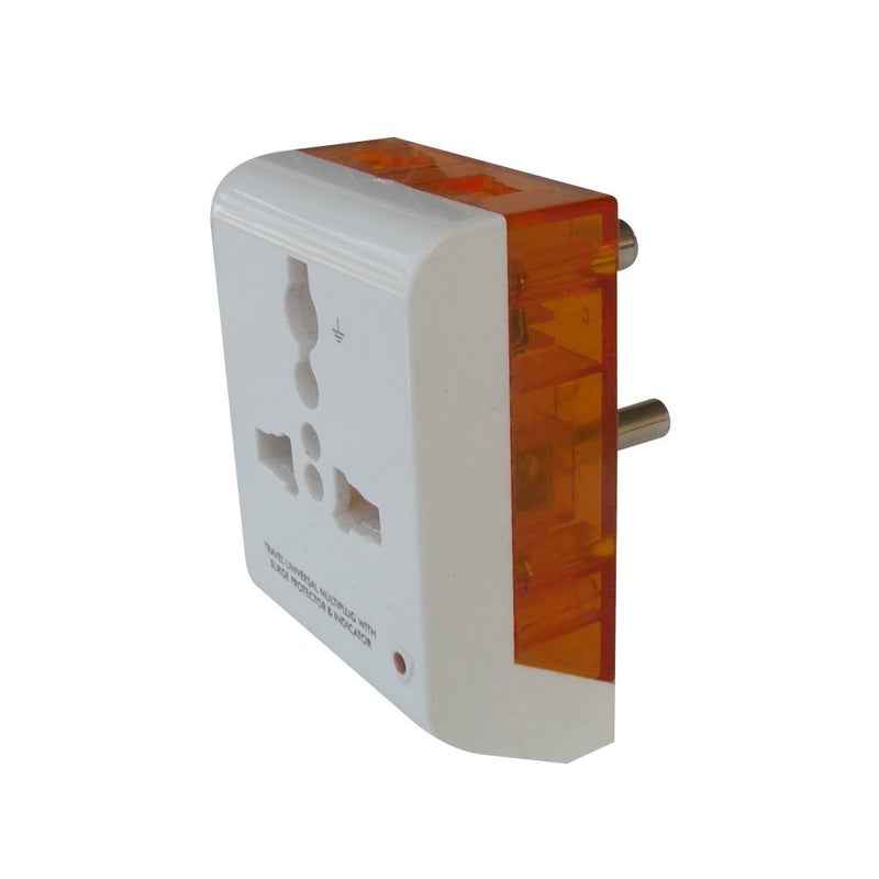 MX Universal 3-Pin Multi-Plug Socket with Surge and Spike Protector Polycarbonate Moulding 5 AMP Connector, Pack of 2 (*MX-3216A-02) - Image 4