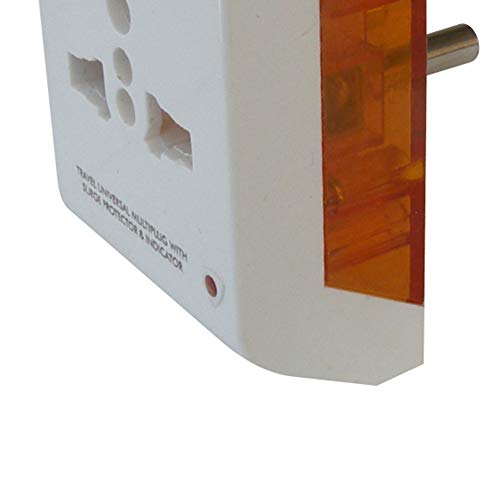MX Universal 3-Pin Multi-Plug Socket with Surge and Spike Protector Polycarbonate Moulding 5 AMP Connector, Pack of 2 (*MX-3216A-02) - Image 3