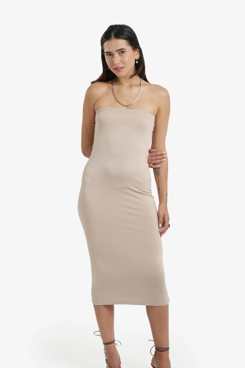 Carina Strapless Slim Dress - Image 1