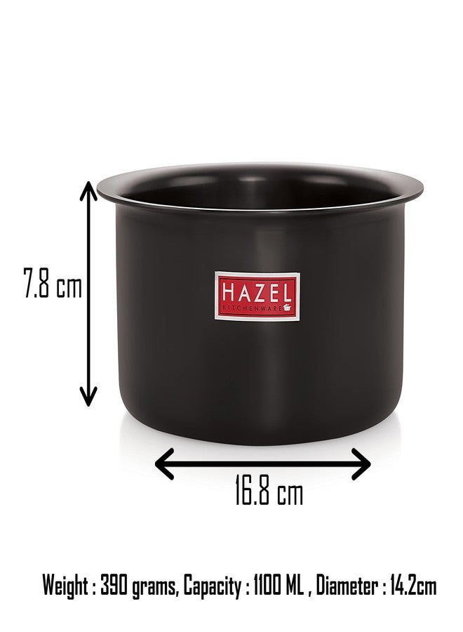 هايزل HAZEL وعاء غليان مؤكسد صلب باتيلا 3 مم من الألومنيوم المؤكسد بهاجونا ديكشي، 1100 مل، 14.2 سم - Image 4