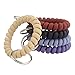 BIHRTC Pack of 5 Mix Color Plastic Coil Wrist Coil Stretch Wristband Elastic Stretchable Spiral Bracelet Key Ring Key - Image 2