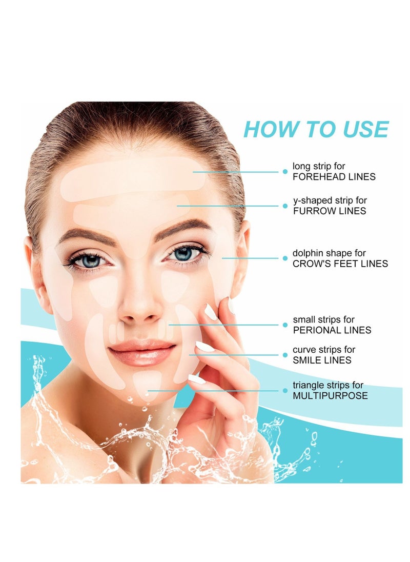 Sefudun - 160 Pieces Face Smoothing Patches, Reusable Anti Wrinkle Pads for Face, Smoothing and Reducing Wrinkles Lines around Forehead, Eyes & Mouth for Men and Women - Image 1