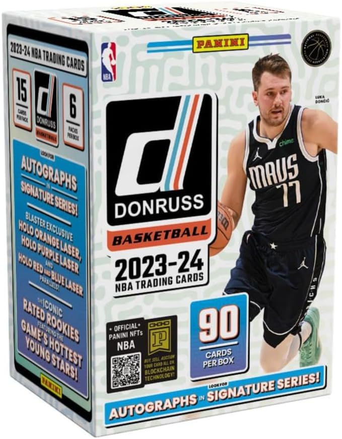 Panini 2023/24 Panini Donruss Basketball 6-Pack Blaster Box - 2023/24 Panini Donras Basketball 6 Pack Blaster Box, Blue - Image 5