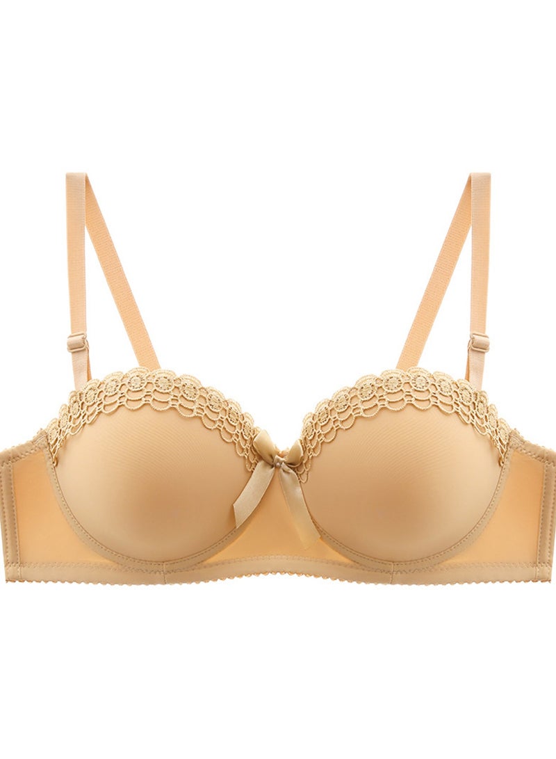 Women's Smooth Cotton T-Shirt Bra Pack Ultra-Soft Full-Frame Lifting Invisible Under Tees Comfort Full- coverage Underwire - Image 2