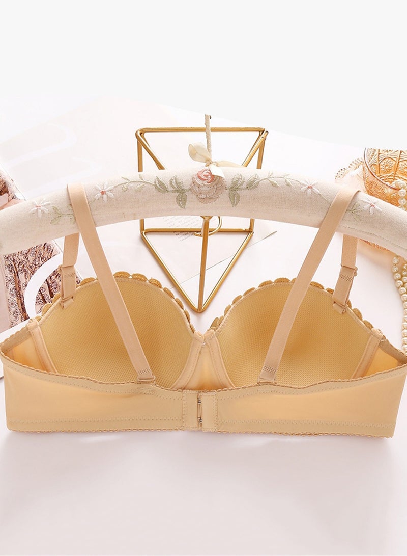 Women's Smooth Cotton T-Shirt Bra Pack Ultra-Soft Full-Frame Lifting Invisible Under Tees Comfort Full- coverage Underwire - Image 3